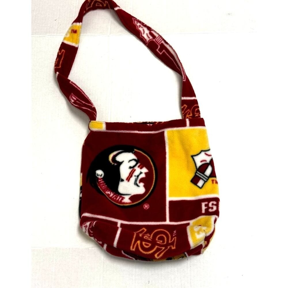 Florida State Seminoles Fleece Crossbody Bag Purse Garnet Gold FSU NCAA Gameday